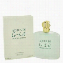Acqua Di Gio Peerfume By Giorgi Armani, 3.33 Oz Eau De Toilette Spray Fo Rwomen