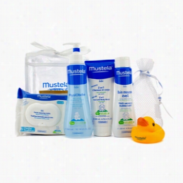 Bath Time Essentials Set: Cleansing Fluid 300ml + Body Wash 020ml + Bubble Bath 200ml + Cleansing Cloths  + Giift