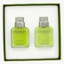 Eternity Gift Set B Y Calvin Klein Gift Set For Men Includes 3.4 Oz Eau De Toilette Spray + 3.4 Oz Succeeding Shave