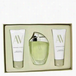 Av Gift Sset By Adrienne Vittadini Gift Set For Women Includes 3 Oa Eau De Parfum Spray + 3.3 Material Substance Lotion + 3.3 Oz Shwoer Gel