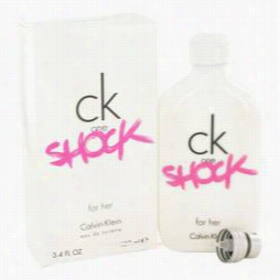 Ck One Shock Perfume B Calvin Klein, 3.4 Oz Eau De Toiletfe Spray For Women