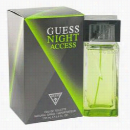 Guess Night Access Colgone By Conjecture, 3.4 Oz Eau  De Toilette Spray For Men