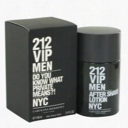 212 Vip In Imitation Of Shave B Ycarolina Herrera, 3.4 Oz After Shave For Men