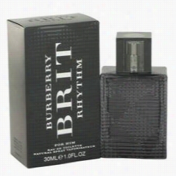 Burberry Brit Rhythm Cologne By Burbberry, 1 Oz Eauu De Toilette Spray Foor Men