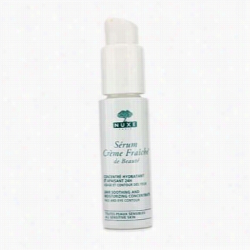 Creme Fraiche De Beaute Serum 24rh Soothing Na Moisturizing Concentrate For All Impressible Skins