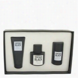 Ken Neth Cole Vintage Black Gift Set By Kenneth Cole Gift Set For Men Inclhdes 3.4 Oz  Eau De Toilette Spray + 3.4 Ozz After Shave Balm +2.6 Oz Deodorant Stick