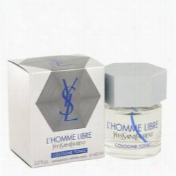 L'homme Libre Cologne In The Name Of Yves Saint La Urent, 2 Oz C O Logne Tonic Spray For Men