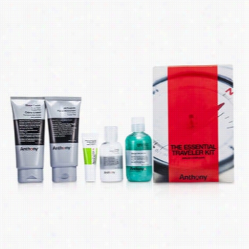 Logistcis For Men The Essentail Traveler Kit: Cleanser + Mositurizer + Lip Blam + Shave Cream + Hair & Body Wash