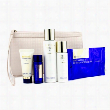 Revitao Set: Cleansing Foam  I 20g+lotion Eex Ii 75ml+moisturizer Ex Ii 30ml+lotion Aa 20ml+cream Aaa 7ml+eye Revel 1pari+bag