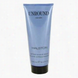 Unbound After Sahve Balm By Halston, 3.4 Oz Following Shav Balm For Men