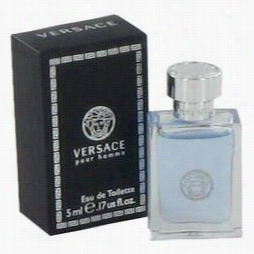 Versace Pour  Homme Mini By Versace, .17 Oz Mini Edt For Men