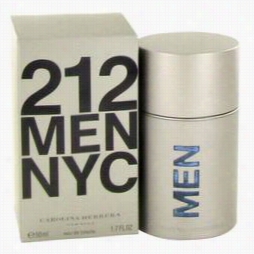 212 Cologne By Crolina Herrera, 1.7 Oz Eau De Toilette Spray (new Packaging) For Men