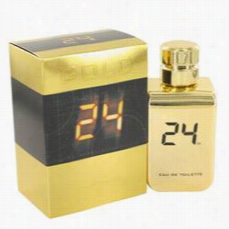 24 Gold Th E Fragrance Cologne By Scentstory, 3.4 Oz Eau De Toilette Spray For Men