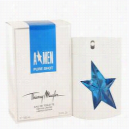 Angel Pure Shot Col0gme By Thierrry Mugler, 3.4 Oz Eau De Toilette Spray For Men