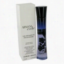 Armani Code Perfume By Giorrgio Armani, 2.5 Oz Eau De Parfum Spray (tester) For Women