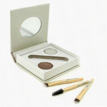 Bitty Brow Kit -brunette (1x Brow  Powder1x Brow Wax 33x Applicator)