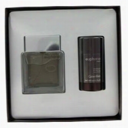 Euphoria Talent Set By Calvin Klein Talent Fix For Men Includes 3.4 Oz Eeau De Tooilettte Spray + 2.6 Oz Deodoeannt Stick