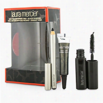 Eye Transformer Trio (1x Mini Eye Glace 4g + 1x Mini Kohl Eye Pencil 0.85g + 1x Imni Macara 5.7g) - Black Idamond