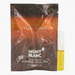 Homme Exvpettionnel Sample By Mont Blanc, .06 O Zvial (sample) For Men