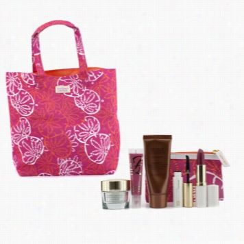 Travel Set: Daywear Cream Spf15 + Bronze Goddess + Mascara + Lipstick#88 + Lofty Gloss #07 + Pouch + Bag