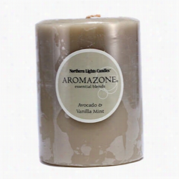 Aromazone Essential Blends Candle - Avocado & Vanilla Mint