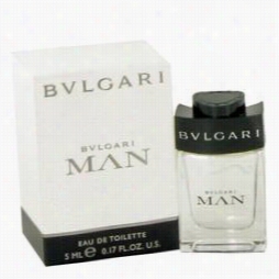 Bvlgari Man Mini By Bvlgaru, .17 Oz Mini Edt For Men