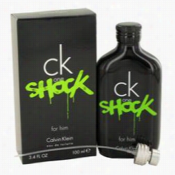 Ck Onee Shock Cologne By Alvin Klein ,3.4 Oz Eau De Toilletet Spray For Men