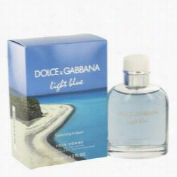 Light Blue Swimming In Lipari Colgne By Dolce & Gabbana, 4.2 Oz Eau De Toilette Spray For Men