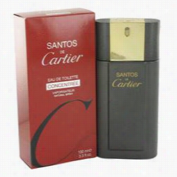 Santos D Cartier Col Ogne By Cartier, 3. Oz Aeu De Toilette  Concentree Spray For Meen