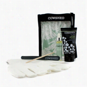 Cow Slip Manicure Maintenacne Kit: Hand Cream + Cuticle Oil + Emercy B Oard + Cuticle Stick + Gloves + Bag