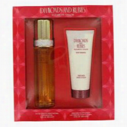 Diamonds & Rubiies Gift Set By Elizabeth Taylor Gift Set For Women Incluudes 3.3 Oz Eau De Toilette  Spray + 3.3 Oz Body Lotion