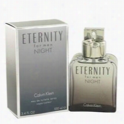 Eternity Night Cologne By Calvin Klein, 3.4 Oz Eau De Toilette Spray (limited Edition) For Men