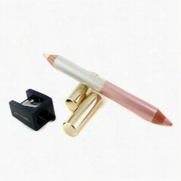 Eye Highlighter Pencil W/ Sharpener - White/ Pink