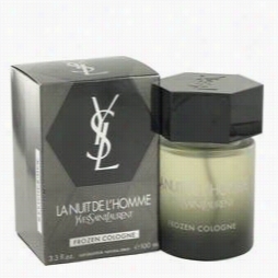 La Nuit De L'homme Frozen Cologne By Yves Saint Laurent, 3.3 Oz Eau De Cologne Spray For Men