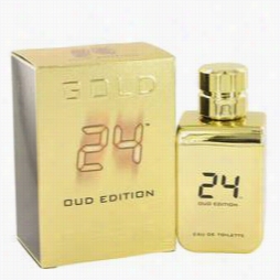 24 Gold Oud Edition Cologne By Scentstory, 3.4 Oz Eau De Toilette Concentree Spay (unisex) For Men