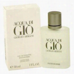 Acqua Di Gio Cologne By Giorgio Armani, 1 Oz Eau De Toilette Spray For Men