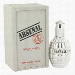 Arsenal Platinum Cologne By Arsenal, 3.4 Oz Eau De Parfum Spray For Men