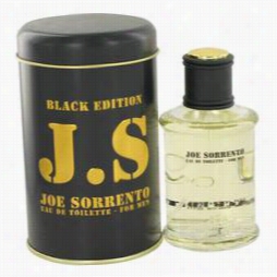 Joe Sorrento Black  Cologne By Jeanne Arthes, 3.3 Oz Eau De Toilette Spray For Men