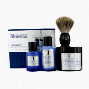 The 4 Elements Of The Perfect Shave - Ocean Kelp P(re Shave Gel+ Shave Crm +a/s Lotion+ Bruush)