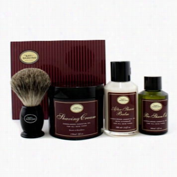 The 4 Elements Of The Prfect Shave - Sandalwood (new Packaging) (pre Shave Oil + Sh Ave Crm + A/s Balm + Brush)