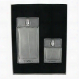 Zegna Uomo Gift Set By Ermenegildo Zegna Gift Seg For Me N Includes 3. Oz Eau De Toilette Spray + 1 Oz Eau De Toilette Spray