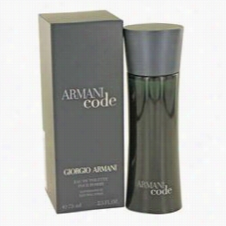 Armani Code Cologne By Giorgio Aramni, 2 .5 Oz Eau De Toilette Spray For Men