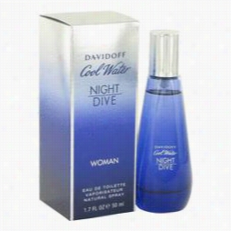 Cool Water Nig Ht Dive Perfume By Davidoff, 1.7 Oz Eau De Toilette Spray For Women