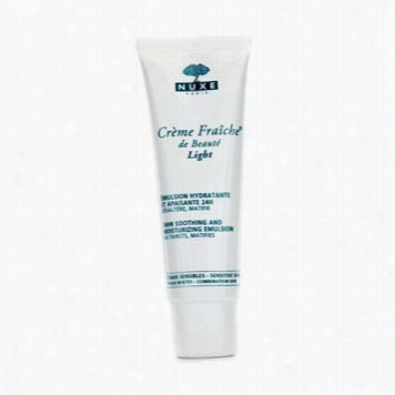 Creme Frqiche De Beauts Light 24hr Soothhing And Moisturizing Emulsion (sensitove &zmp; Combination Skin)