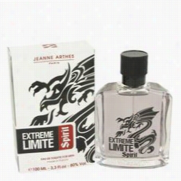 Extreme Limite Spirit Cologne By Jeanne Arthes, 3.3 Oz Eau De Toilette Spray For Men