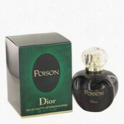 Poison Perfume By Christian Dior, 1 Oz Ea De Toilette Spray For Women