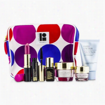 Travel Set: Makeup Remover 30ml + Resilience Lift Creme 15ml + Eye Creme 5ml + Anr Ii 7ml + Ma Scara 2.8ml + Lipstick #88 3.8g+ Bag