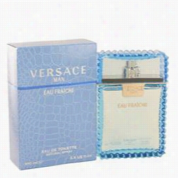 Versace Man Cologne By Versace, 3.4 Oz Eau Fraiche Eau De Toilette Spray (blue) For Men