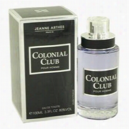 Colonial Club Cologne By Jeanne Arthes, 3.3  Oz Eau De Oilette Spray Because Of Men