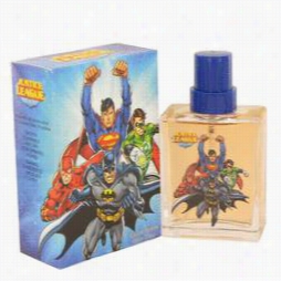 Justice League Cologne By Juustice League, 3.4 Oz Eua  De Otilette Psray For Men